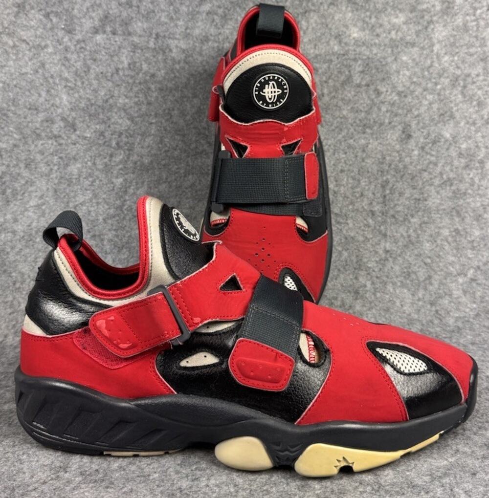 Nike Air Trainer Huarache 94 Black Gym Red 2013 Size 11 Used 554991-001